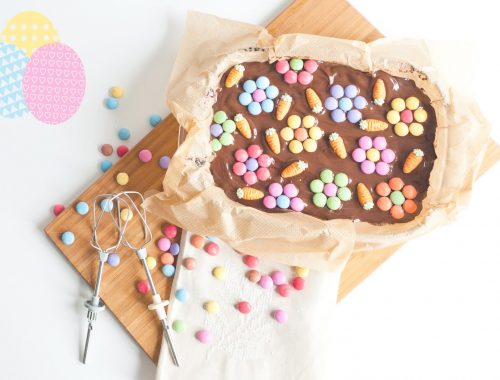 mlle mademoiselle nostalgeek blog recette paques brownies moelleux au chocolat facile et rapide à réaliser