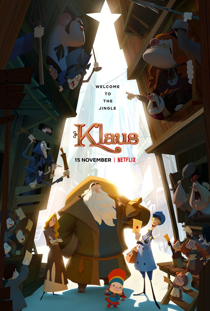 blog tv ciné film de Noël nouveau 2019 netflix klaus film d'animation
