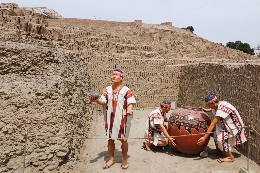 Huaca Pucllana Ruine in Lima, Peru