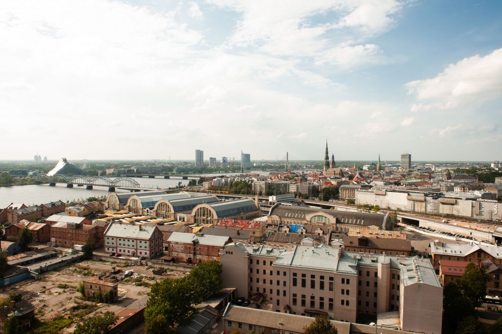Aussicht von der Lettische Akademie der Wissenschaften, Riga, Lettland