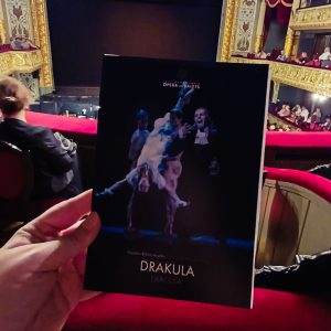 Programmheft der Oper "Drakula" in der Oper, Riga, Lettland