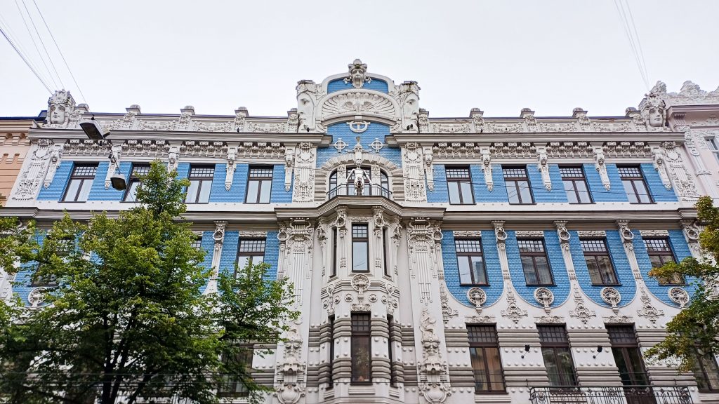 Art Nouveau Architektur in Riga, Lettland