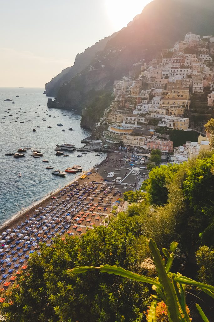 Ausblick in Positano