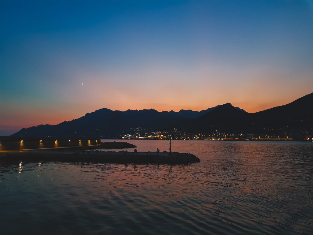 Sonnenunterang an der Amalfiküste