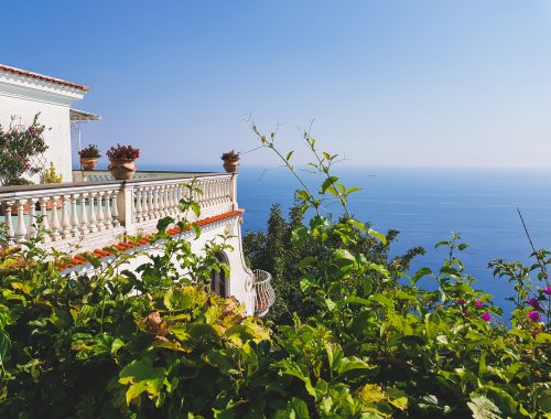 Ausblick aufs Meer an der Amalfiküste