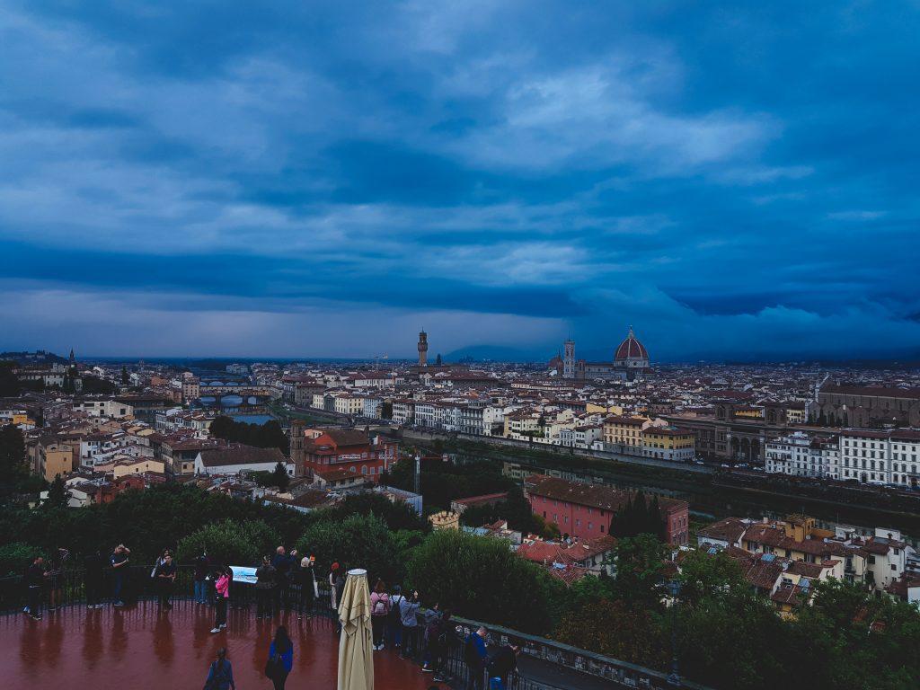 Ausblick von der Piazzale Michelangelo in Florenz