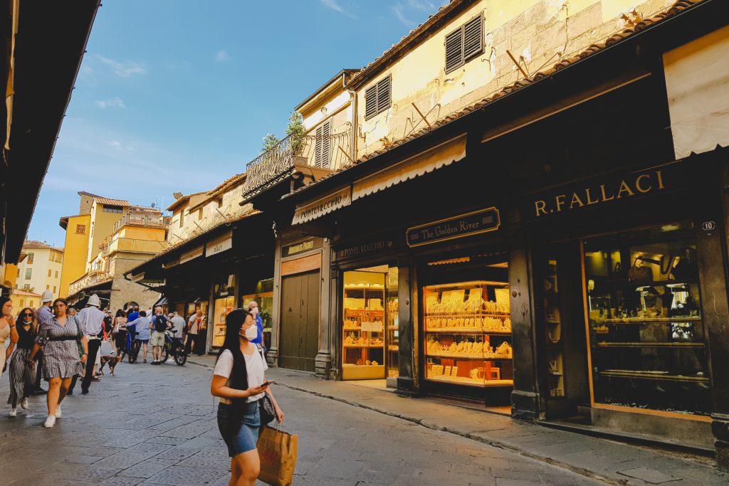 Die Ponte Vecchio in Florenz