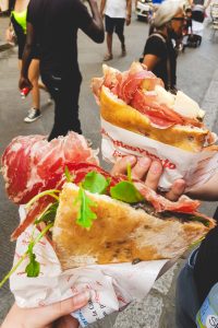 Sandwich von All'Antico Vinaio in Florenz