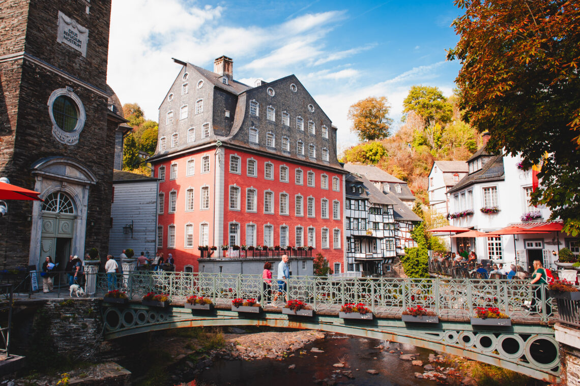 Museum Rotes Haus in Monschau, Deutschland.