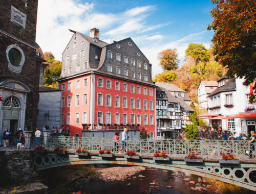 Museum Rotes Haus in Monschau, Deutschland.