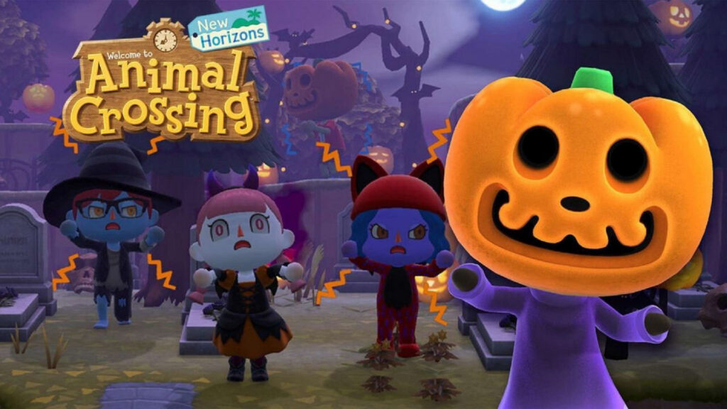 Promobild für das Halloween Event im Videospiel Animal Crossing: New Horizons