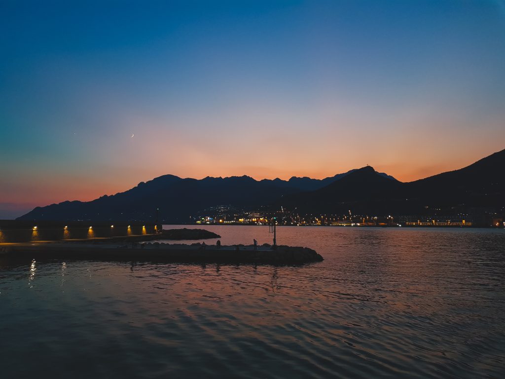 Sonnenunterang an der Amalfiküste